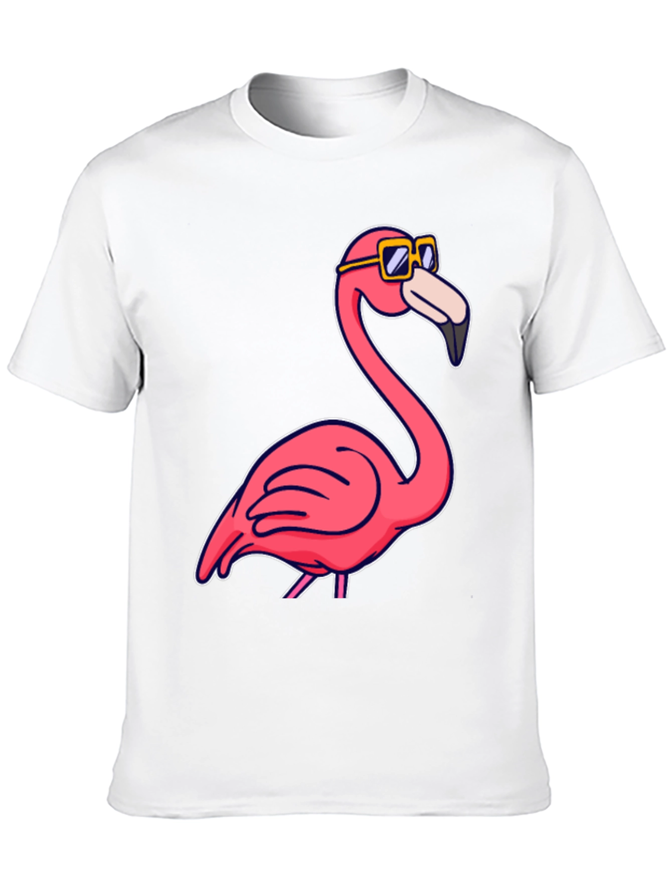 Cool Flamingo T-Shirt - Black Cotton Tee