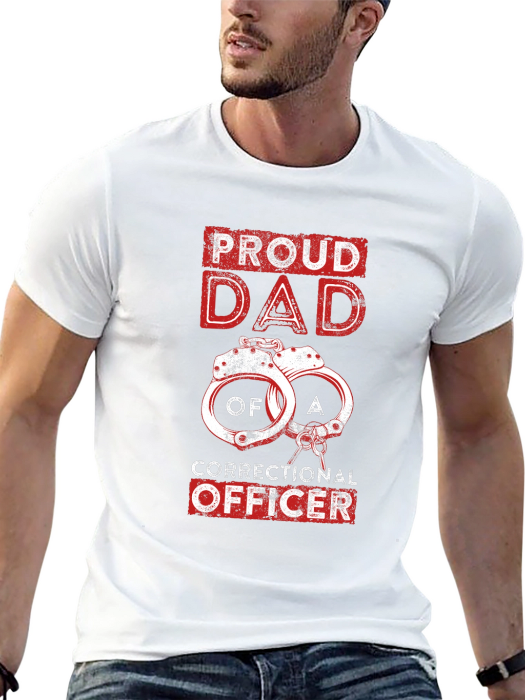 Proud Dad Correctional Officer T-Shirt