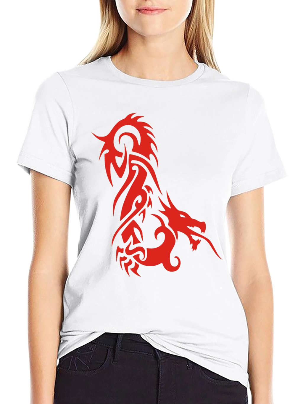 Dragon Graphic Tee - Stylish Mens Black T-Shirt