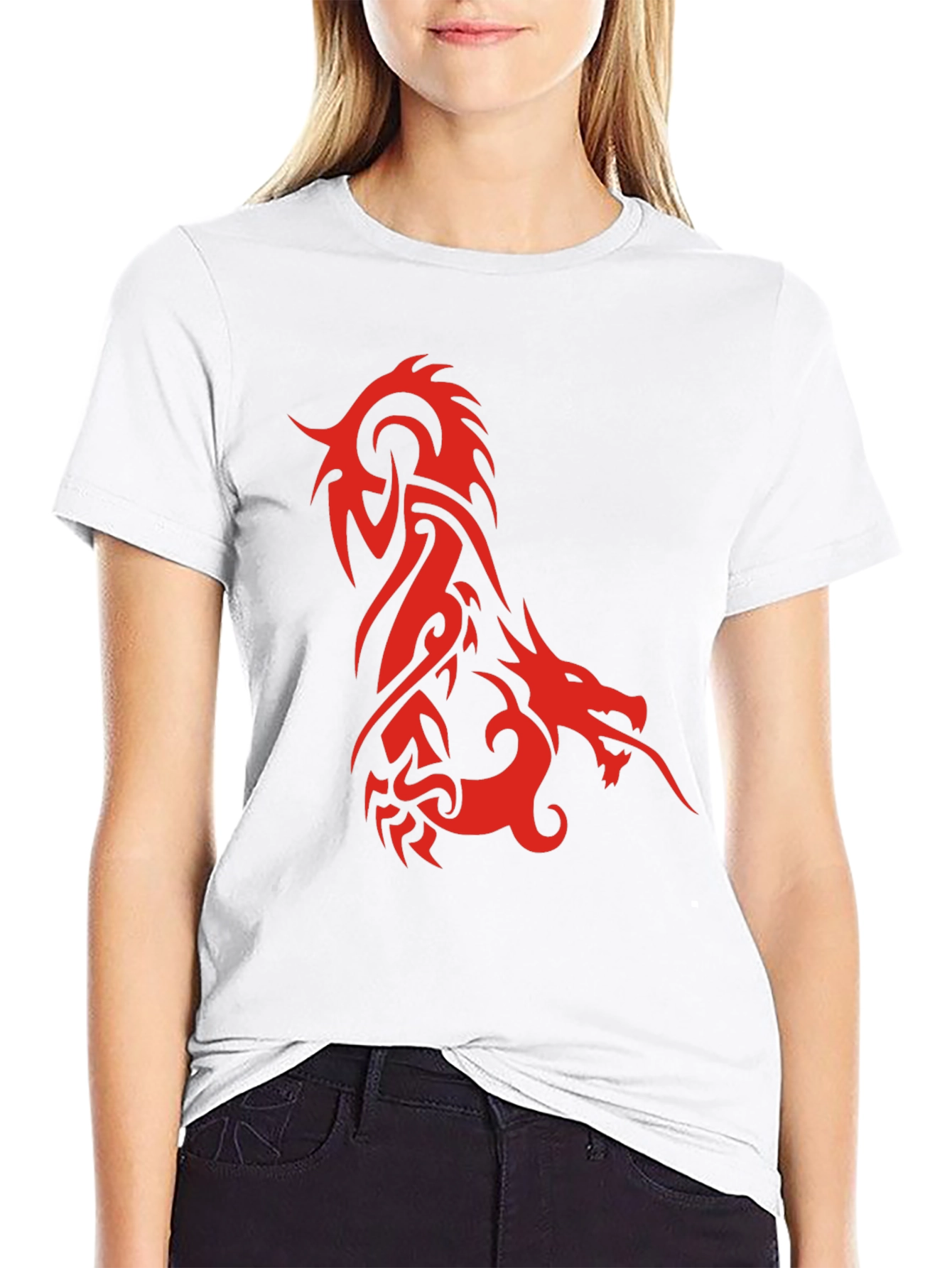 Dragon Graphic Tee - Stylish Mens Black T-Shirt