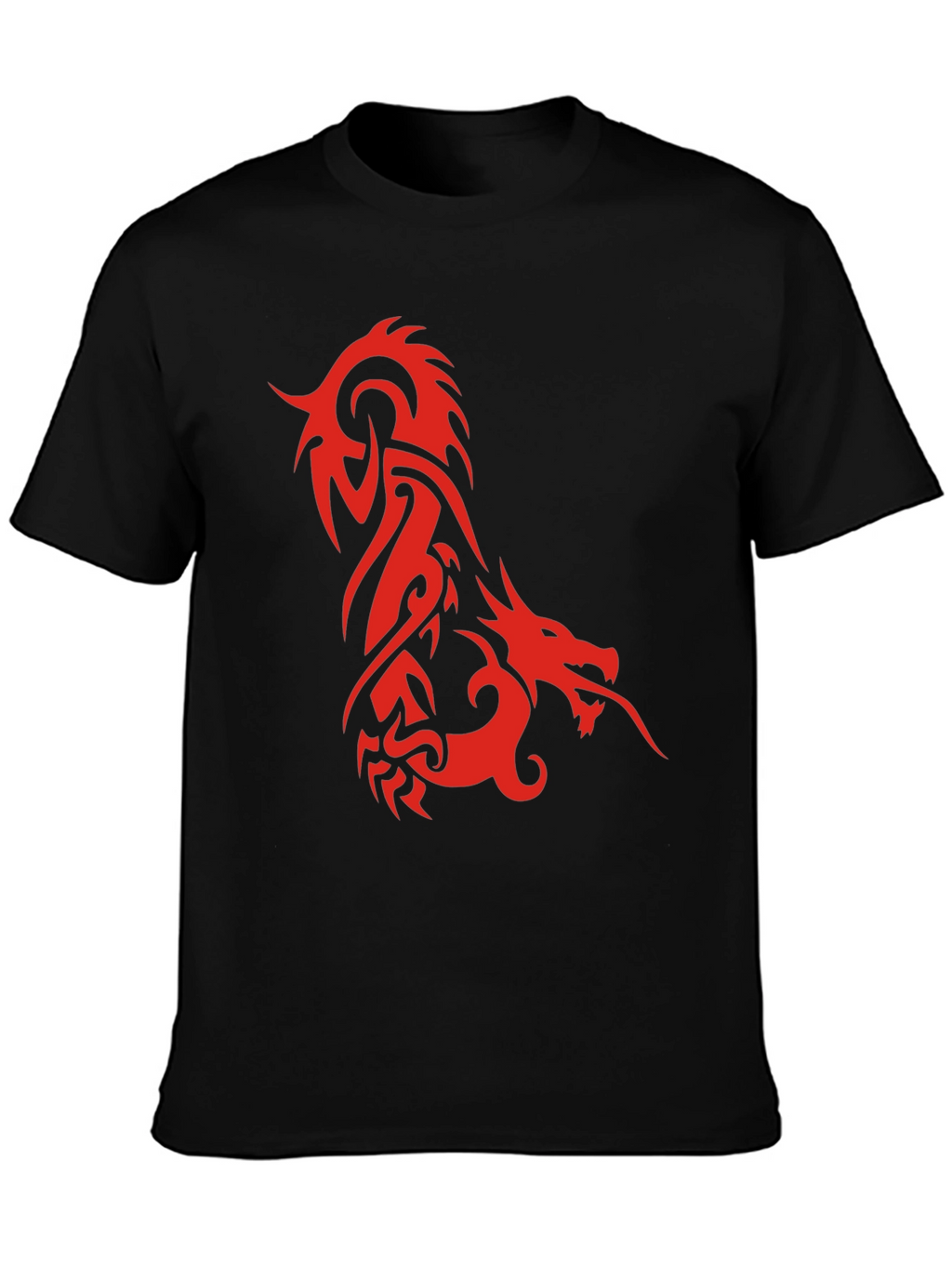 Dragon Graphic Tee - Stylish Mens Black T-Shirt