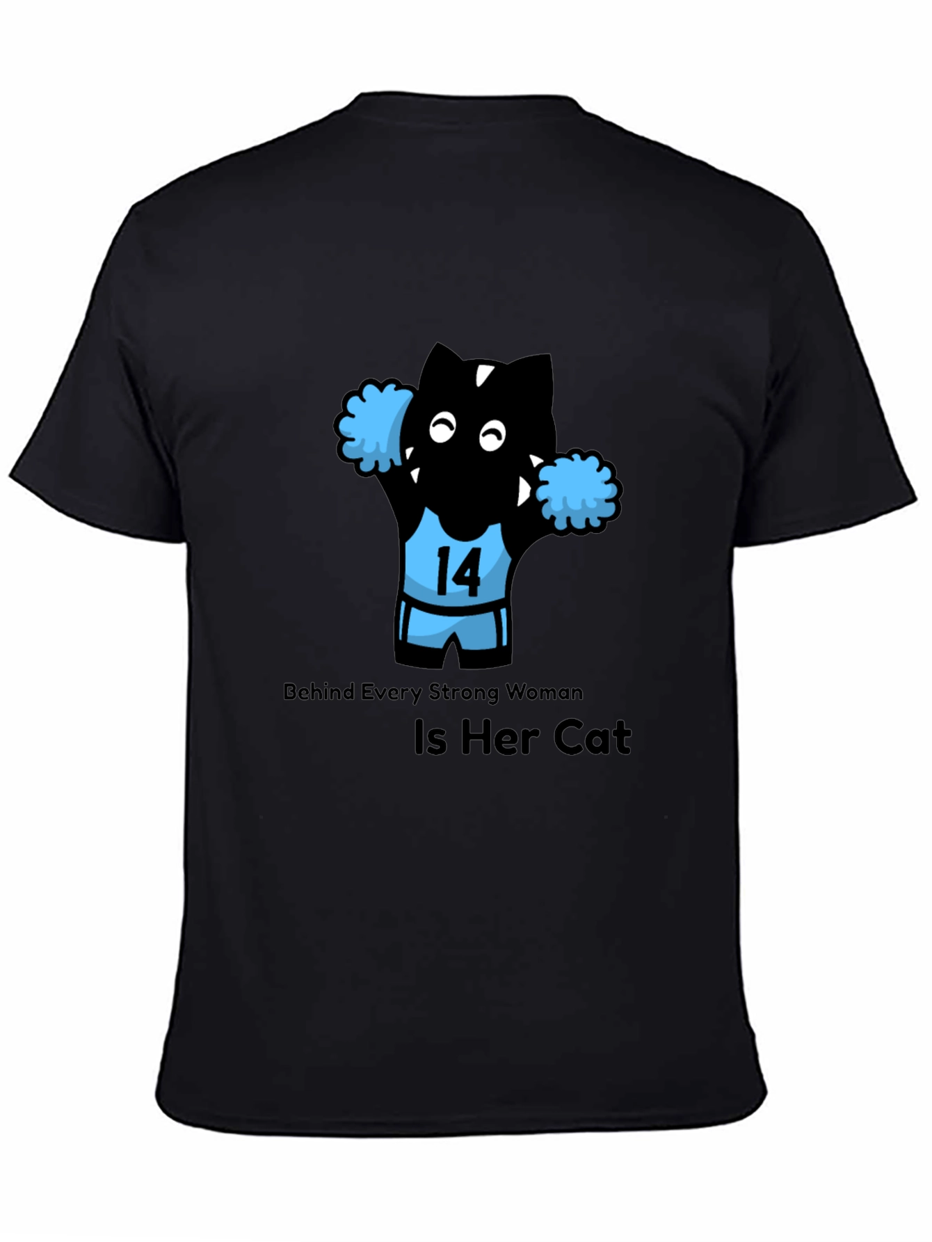 Funny Cat Cheerleader T-Shirt - Strong Women Support Cats!