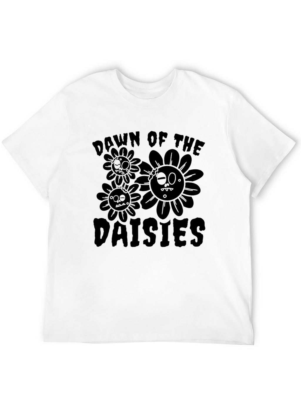 Dawn of the Daisies Black T-Shirt