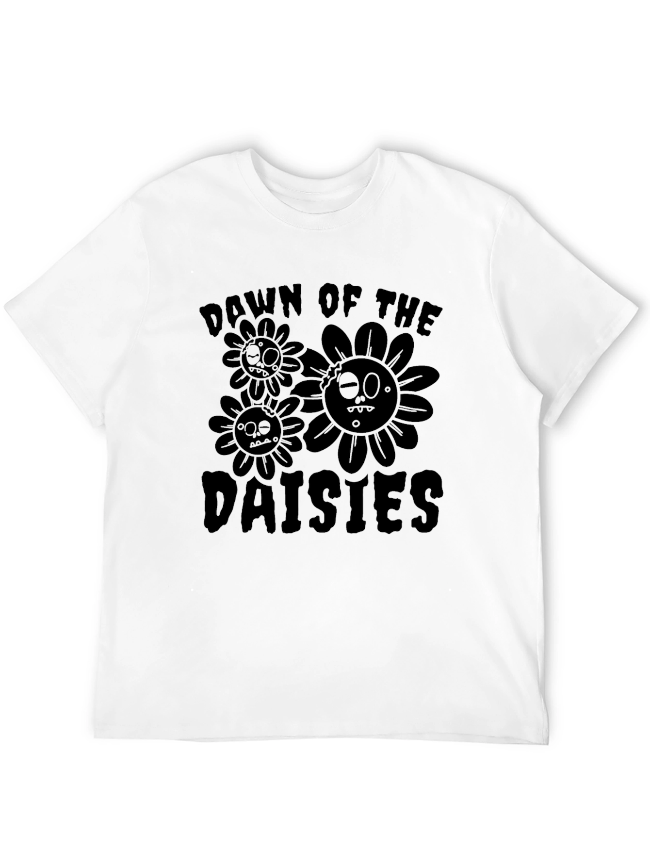 Dawn of the Daisies Black T-Shirt