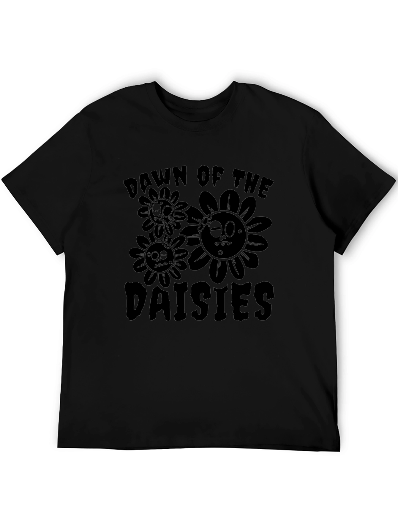 Dawn of the Daisies Black T-Shirt