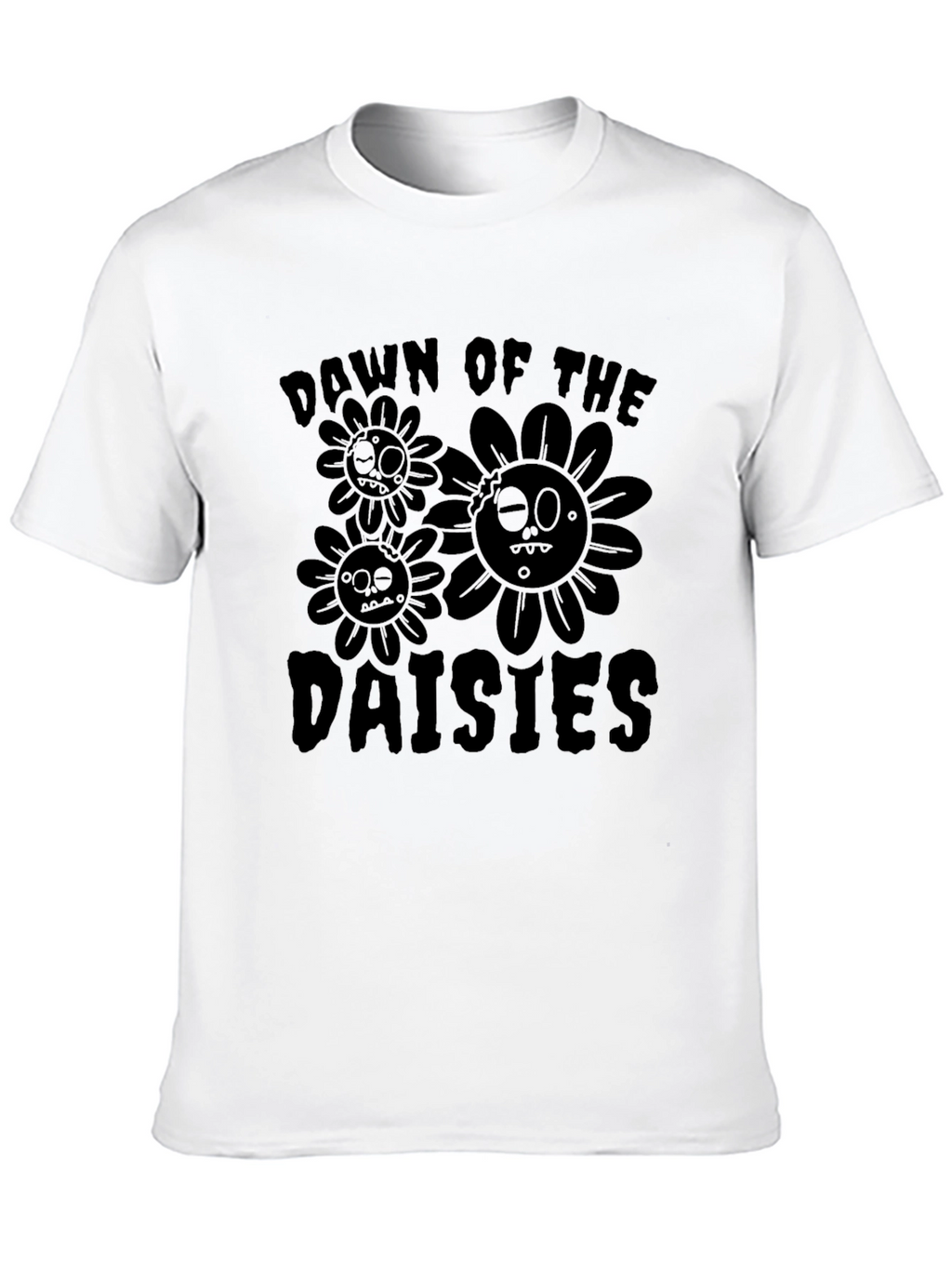Dawn of the Daisies Black T-Shirt