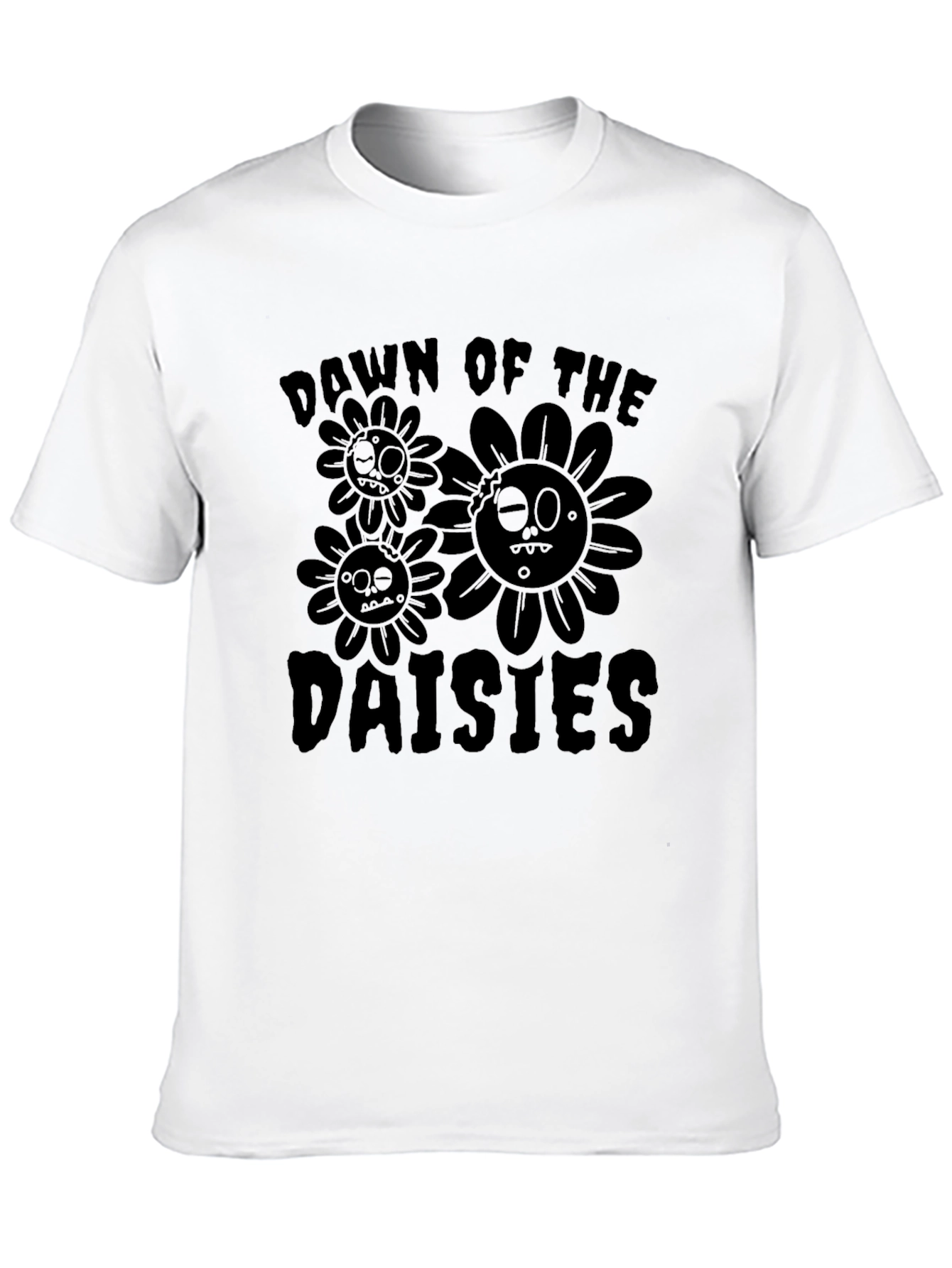 Dawn of the Daisies Black T-Shirt