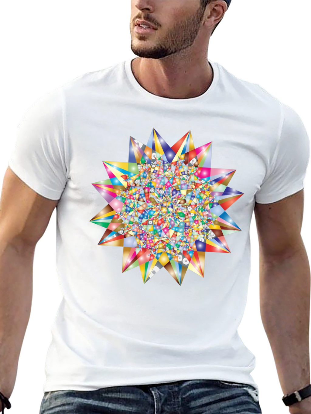 Kaleidoscope Starburst Graphic Tee