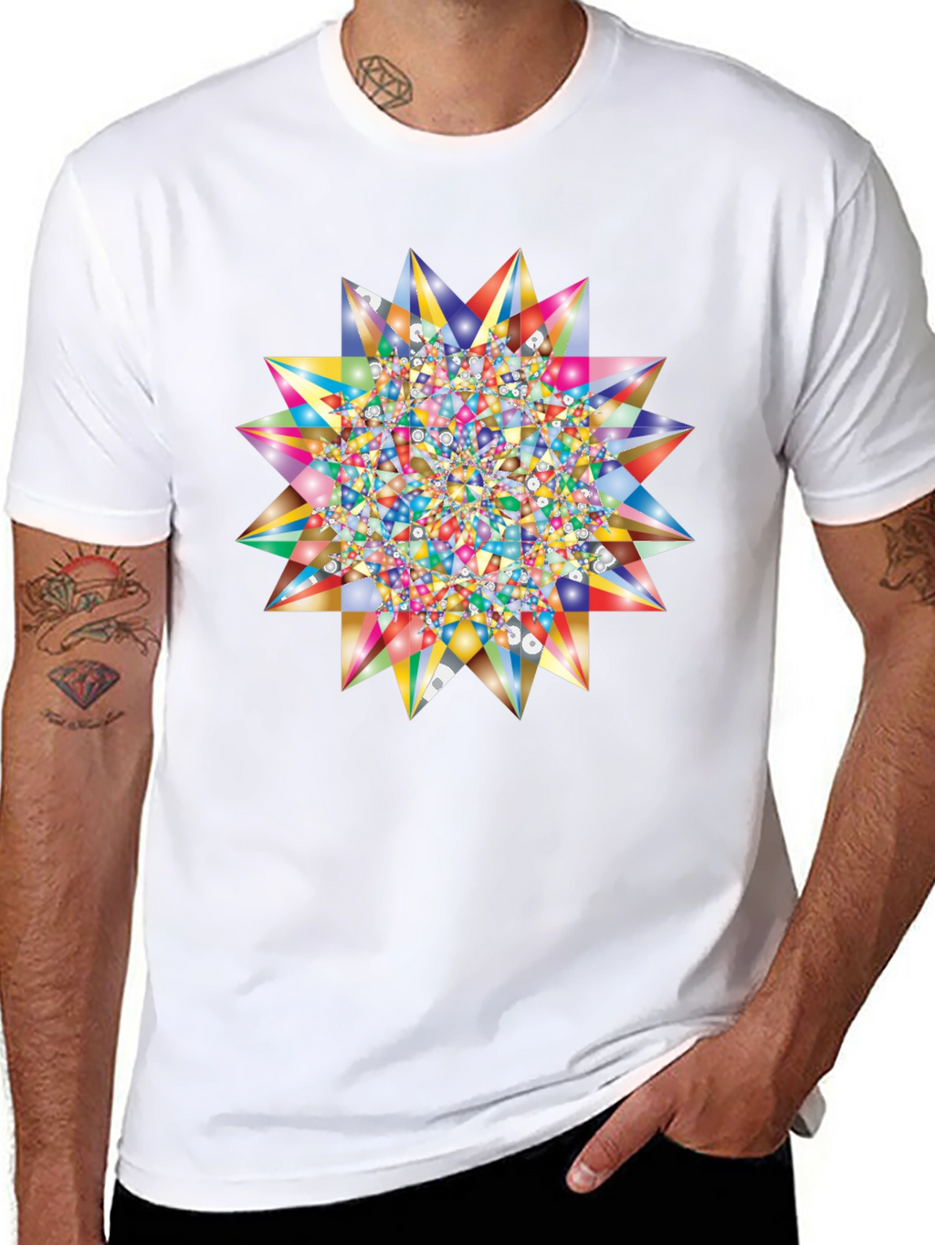 Kaleidoscope Starburst Graphic Tee