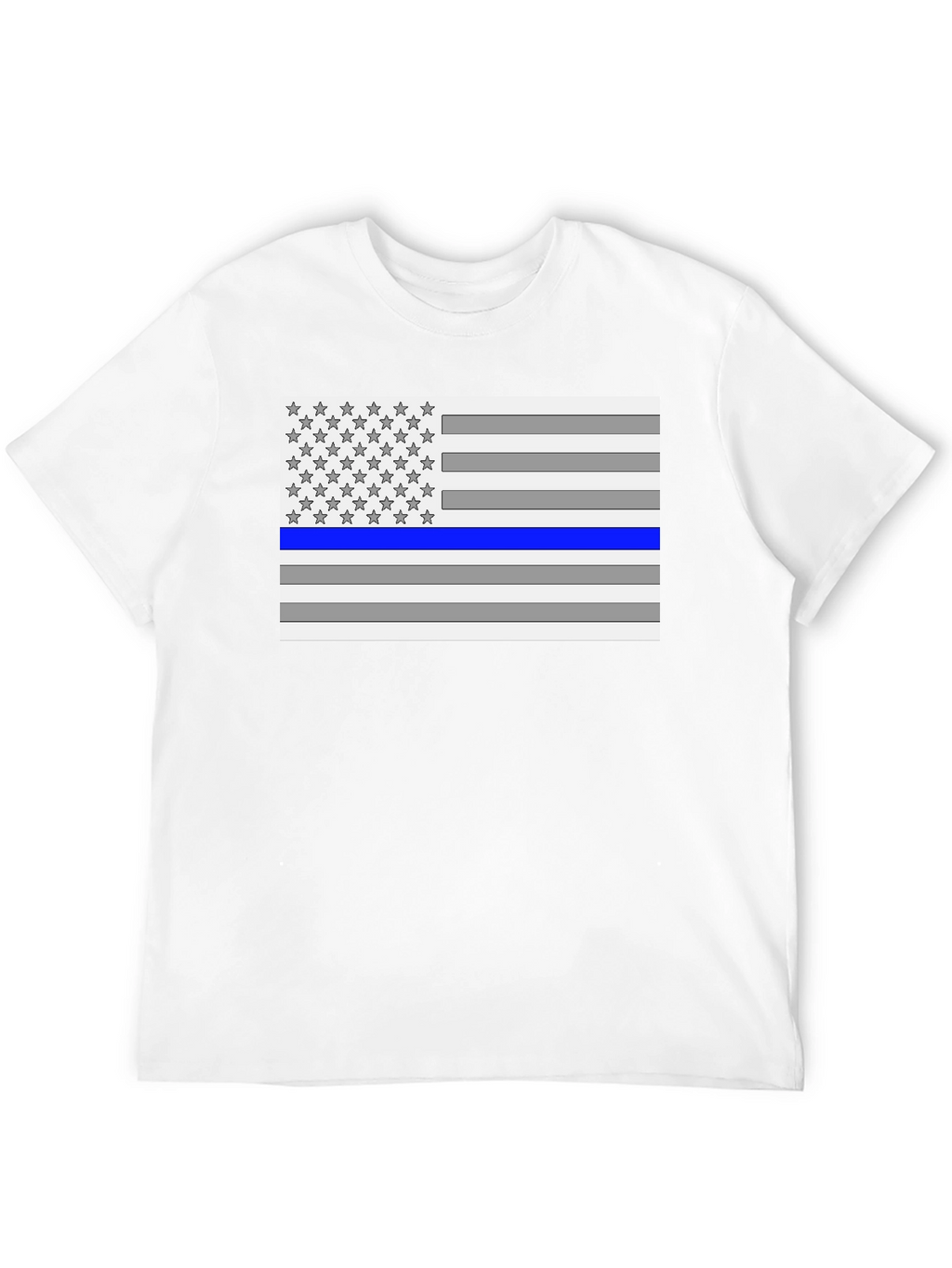 Thin Blue Line Flag Graphic T-Shirt