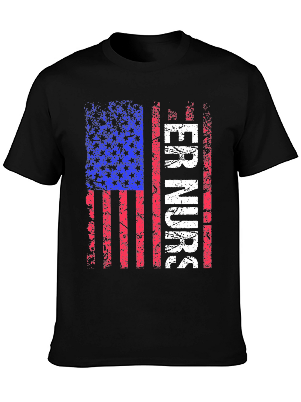 ER Nurse American Flag T-Shirt