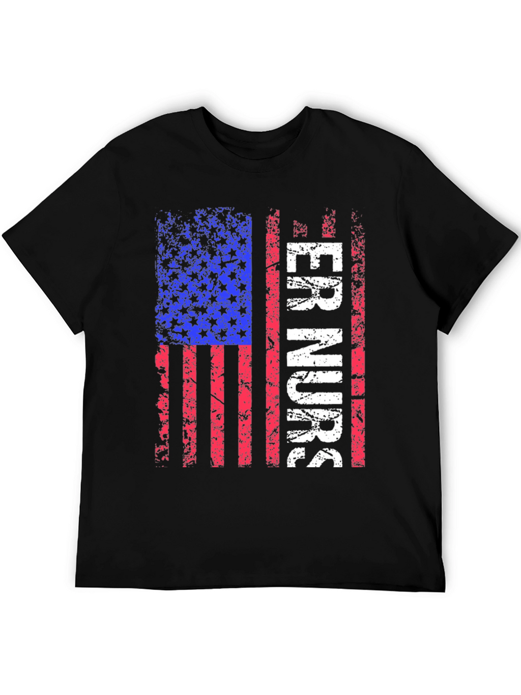 ER Nurse American Flag T-Shirt