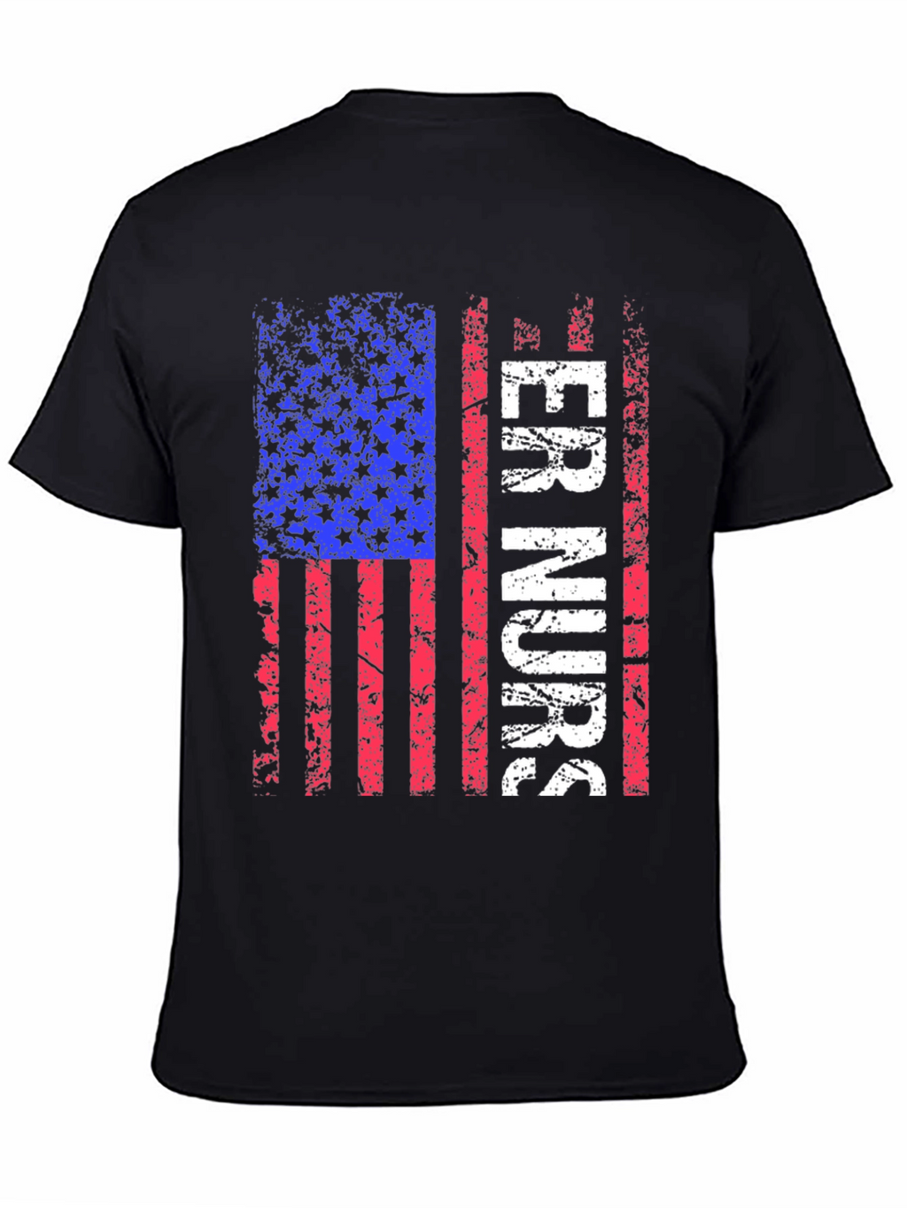 ER Nurse American Flag T-Shirt