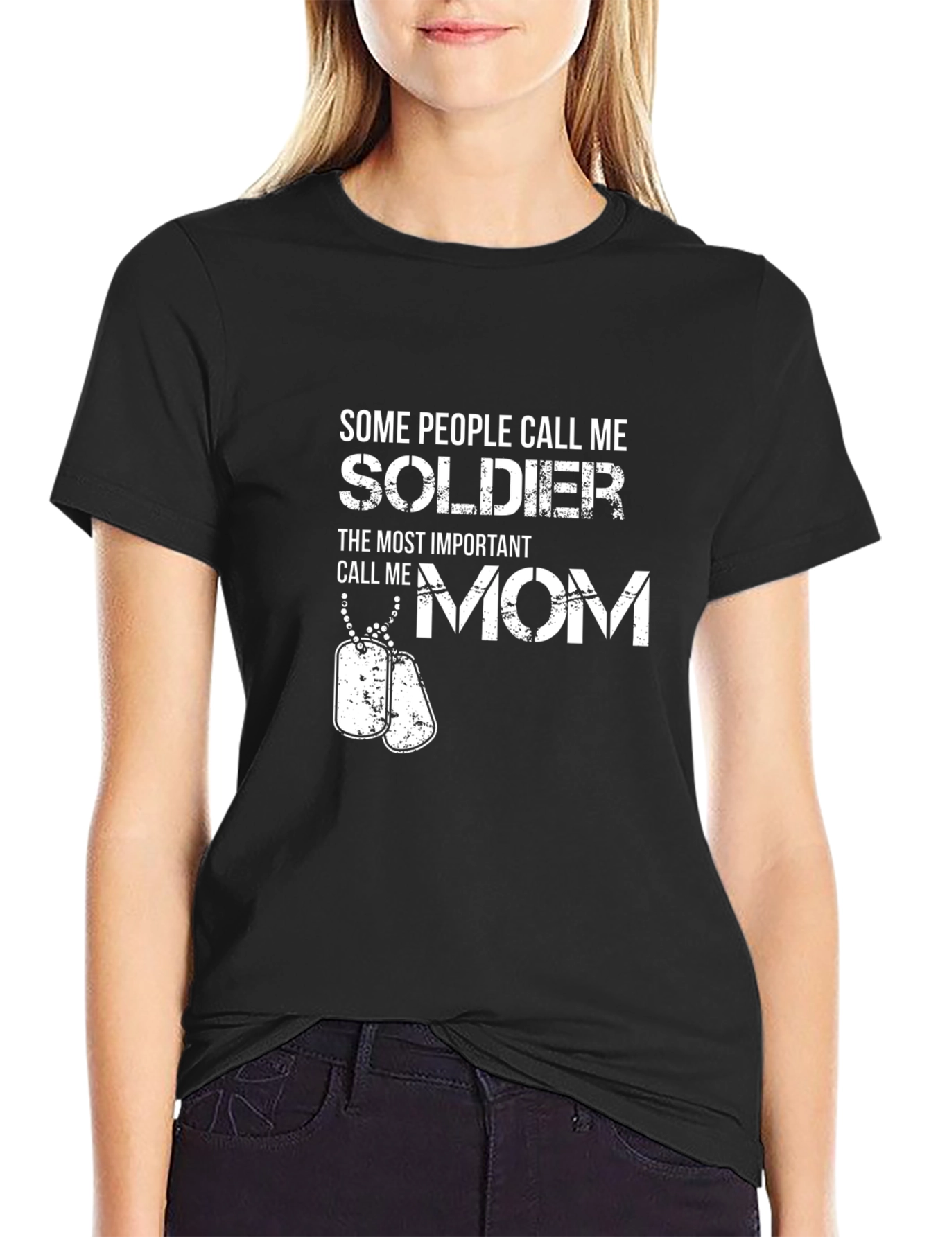 Soldier Mom Graphic Tee - Military Pride