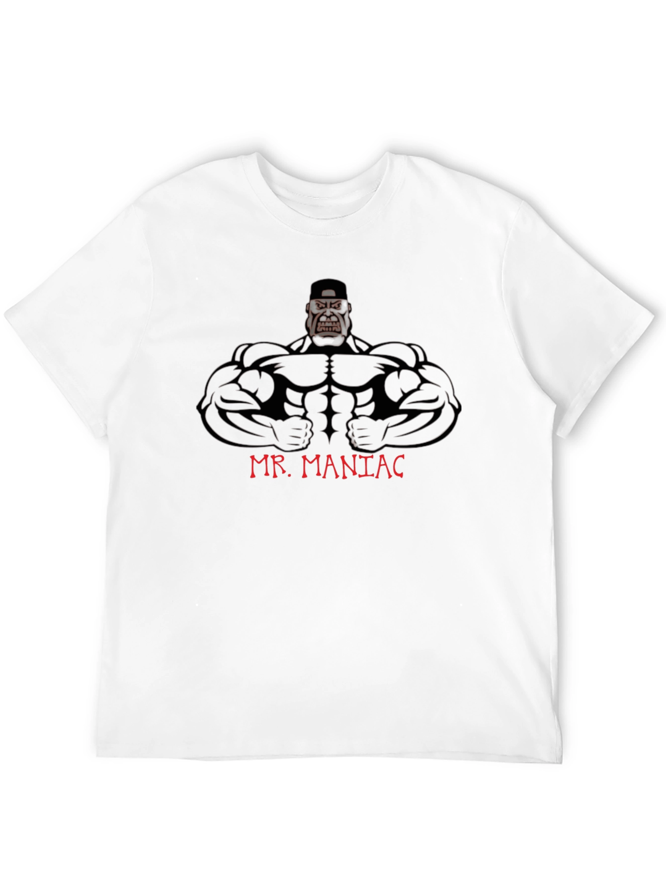 Mr. Maniac Graphic Tee - Black Cotton T-Shirt