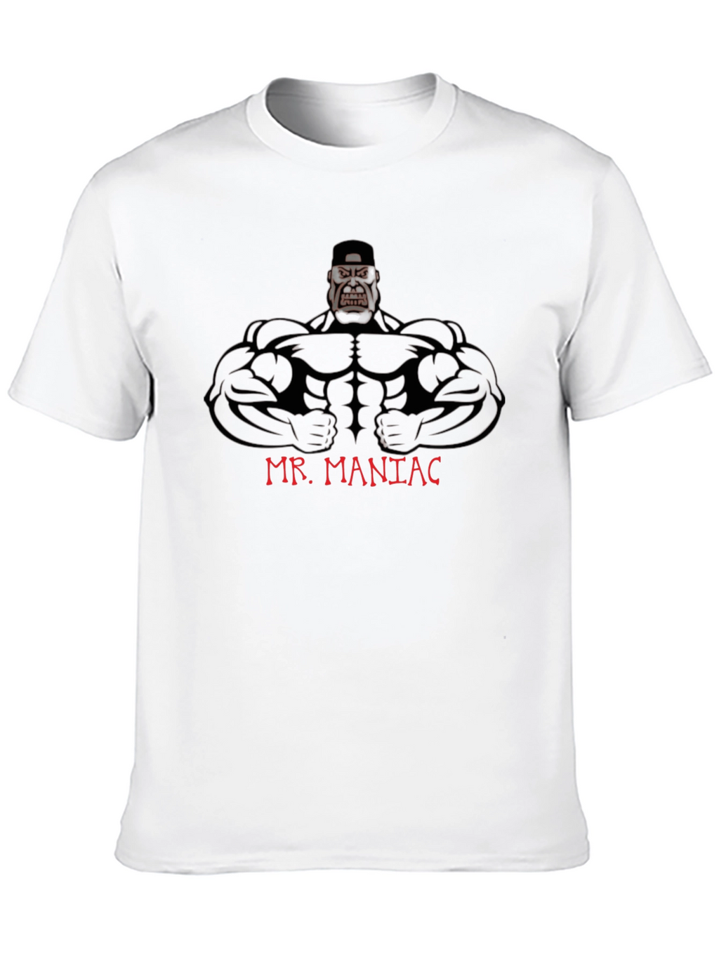 Mr. Maniac Graphic Tee - Black Cotton T-Shirt