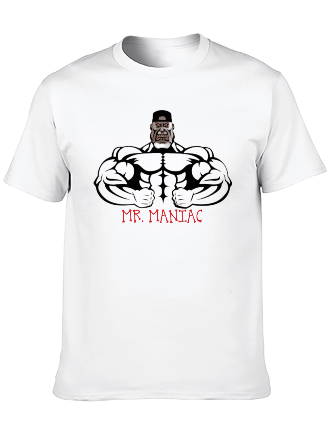 Mr. Maniac Graphic Tee - Black Cotton T-Shirt