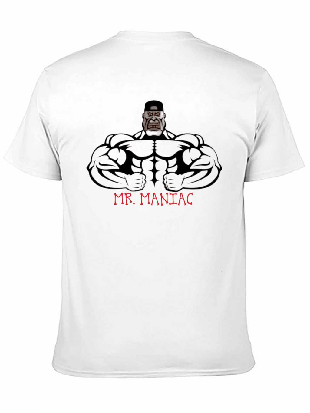 Mr. Maniac Graphic Tee - Black Cotton T-Shirt