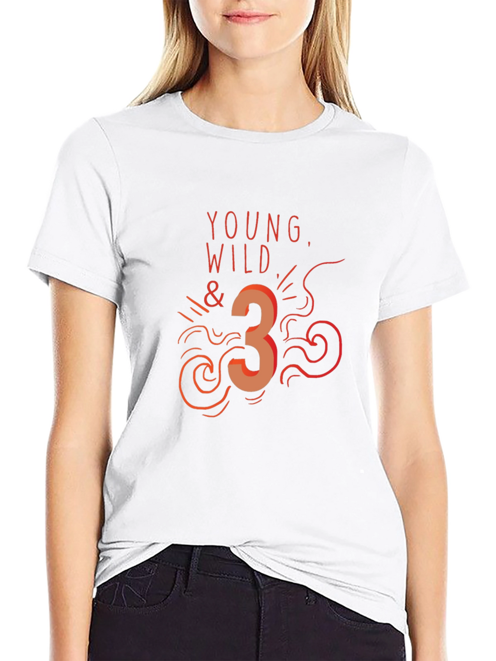 Young Wild & Three Graphic T-Shirt