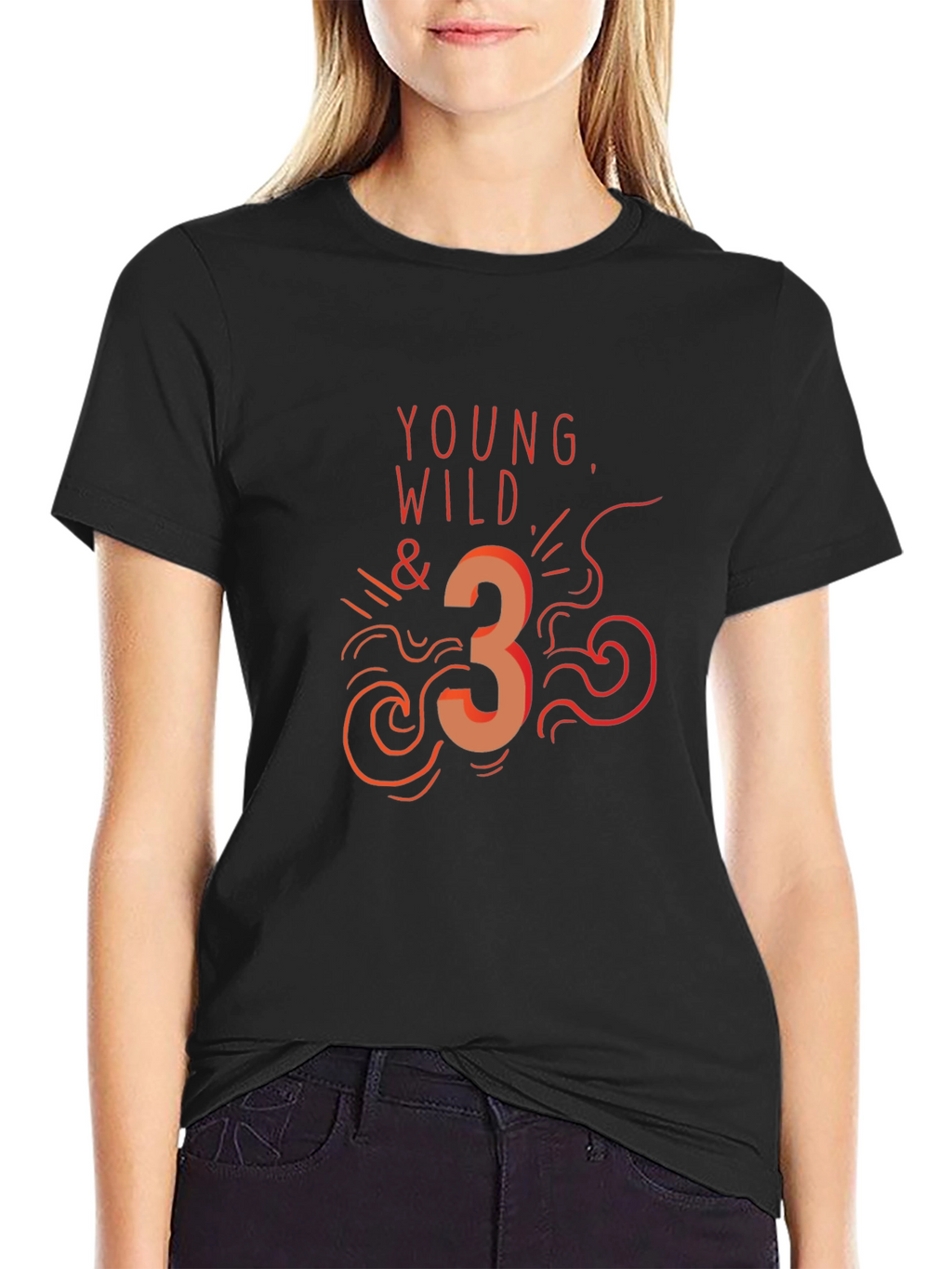 Young Wild & Three Graphic T-Shirt