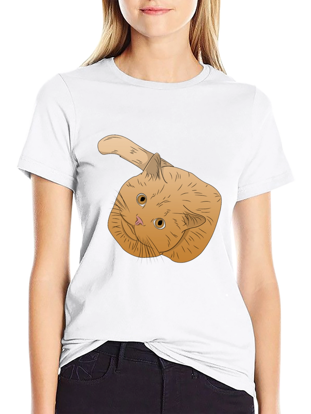Ginger Cat T-Shirt - Whimsical Pet Lover Apparel