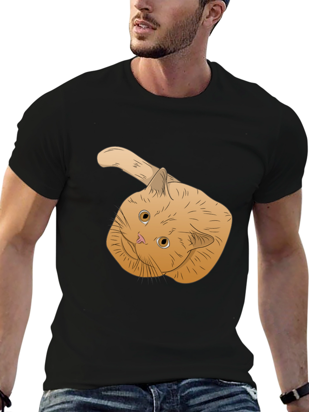 Ginger Cat T-Shirt - Whimsical Pet Lover Apparel