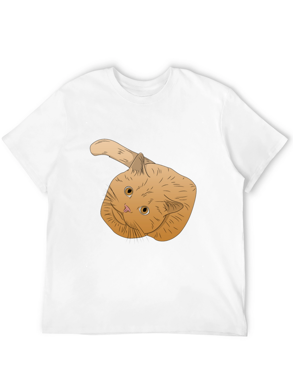 Ginger Cat T-Shirt - Whimsical Pet Lover Apparel