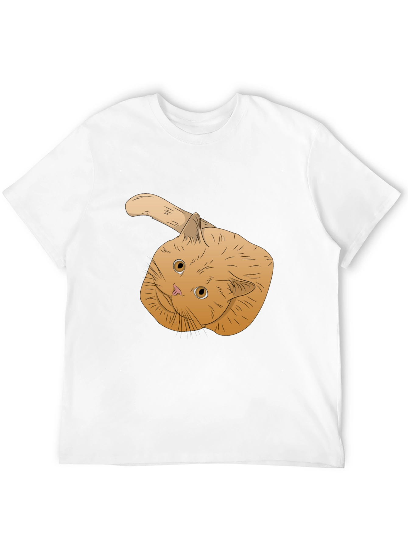 Ginger Cat T-Shirt - Whimsical Pet Lover Apparel