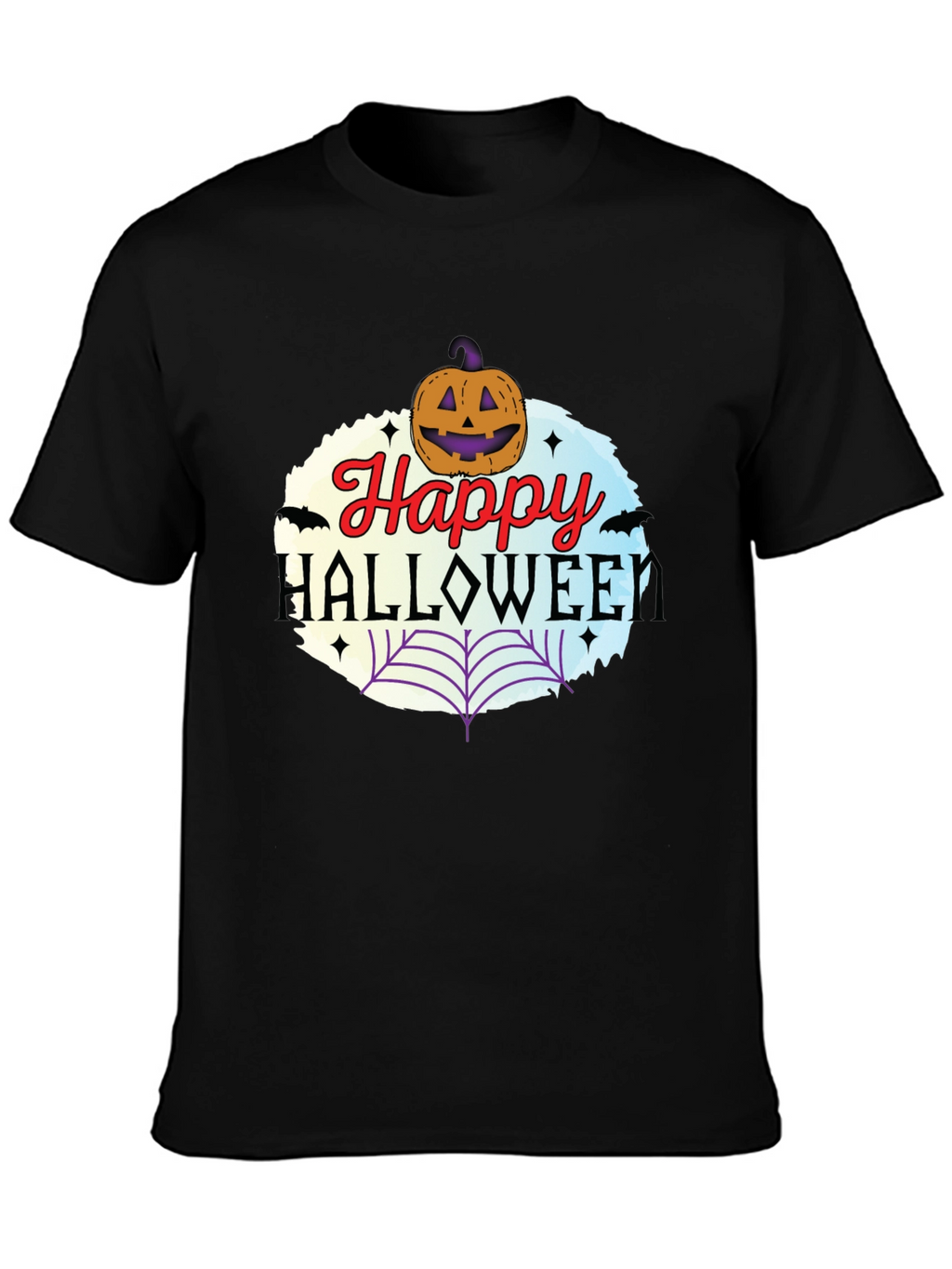 Happy Halloween T-Shirt Pumpkin & Web Design