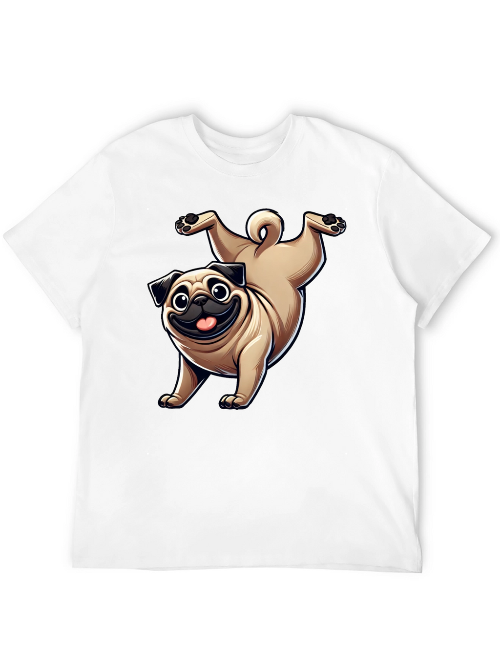 Funny Pug Dog Graphic T-Shirt