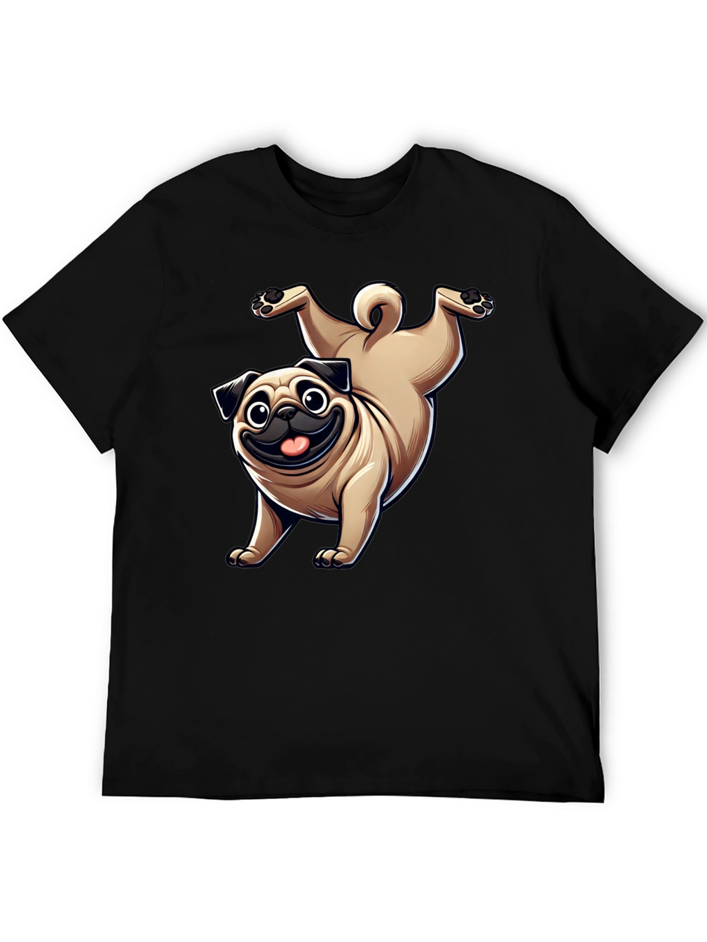 Funny Pug Dog Graphic T-Shirt