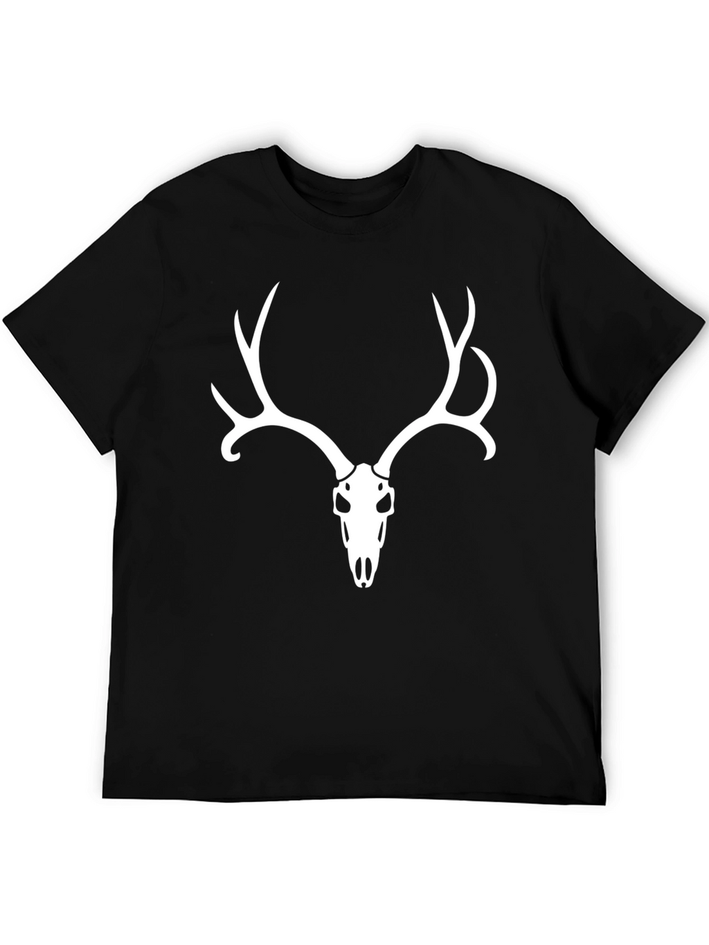 Deer Skull Graphic Tee - Mens Black T-Shirt
