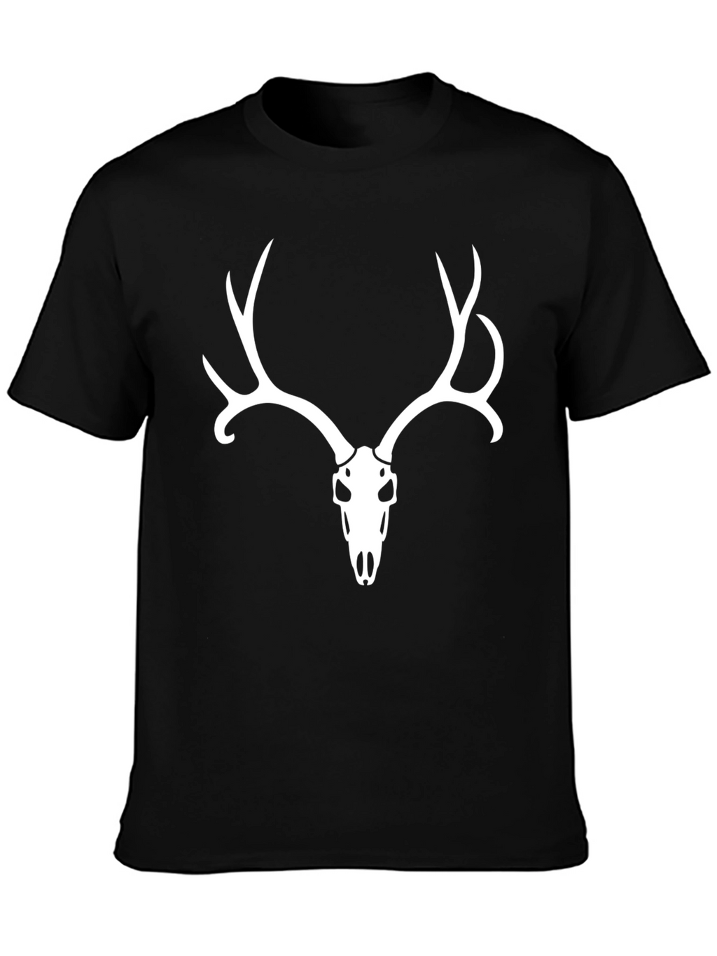 Deer Skull Graphic Tee - Mens Black T-Shirt
