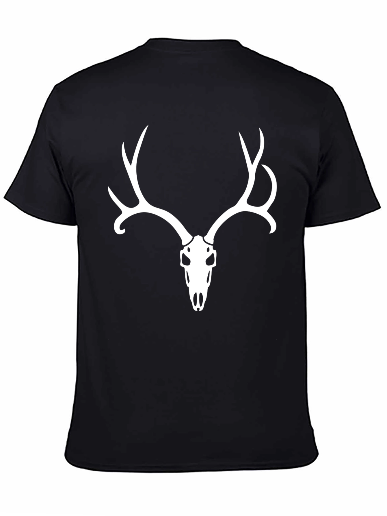 Deer Skull Graphic Tee - Mens Black T-Shirt