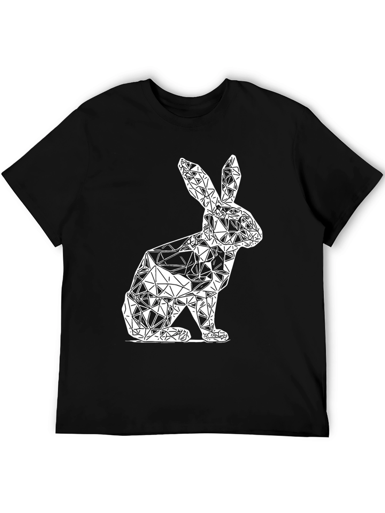 Geometric Rabbit Graphic T-Shirt