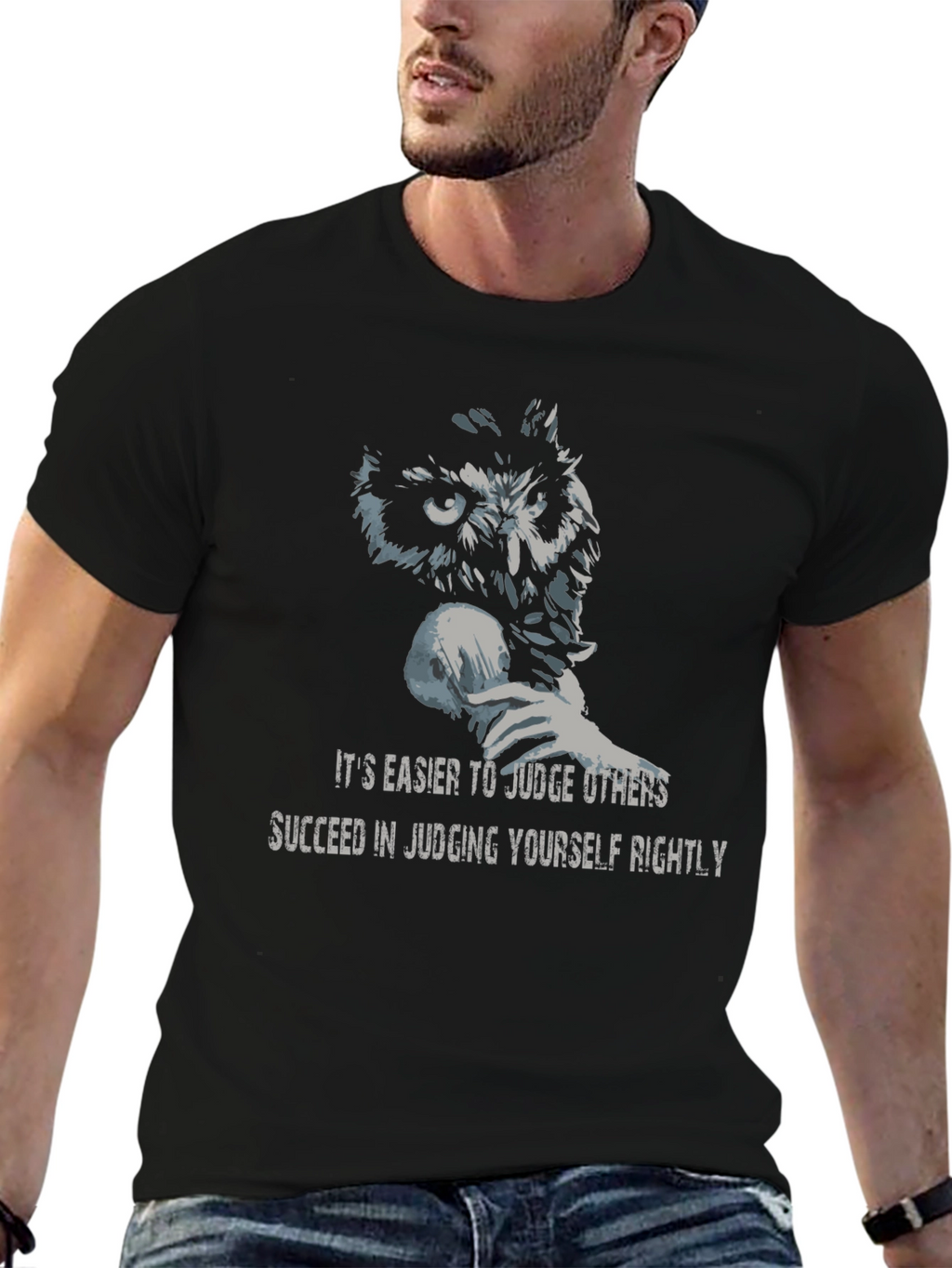Owl Wisdom Graphic T-Shirt