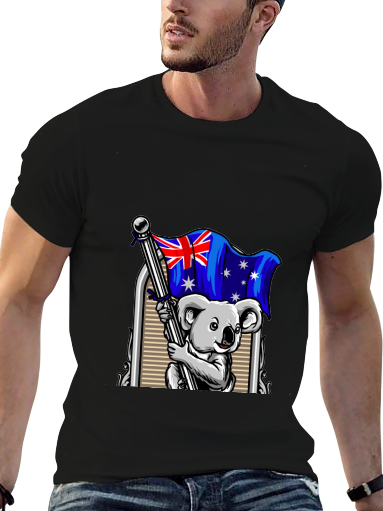 Australian Koala Flag Graphic T-Shirt