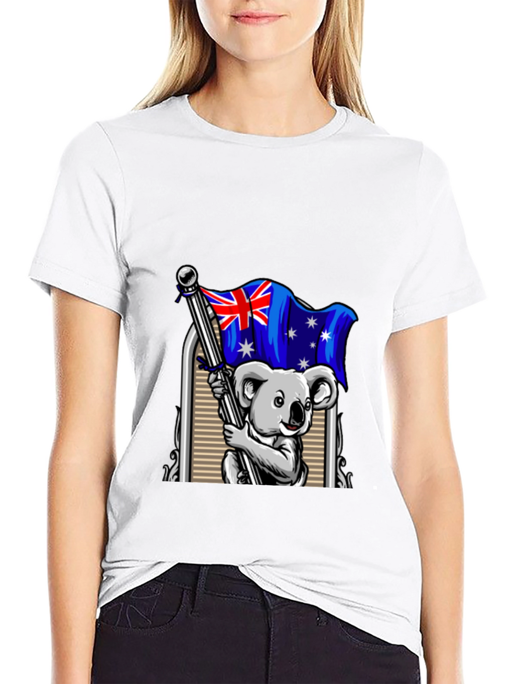 Australian Koala Flag Graphic T-Shirt