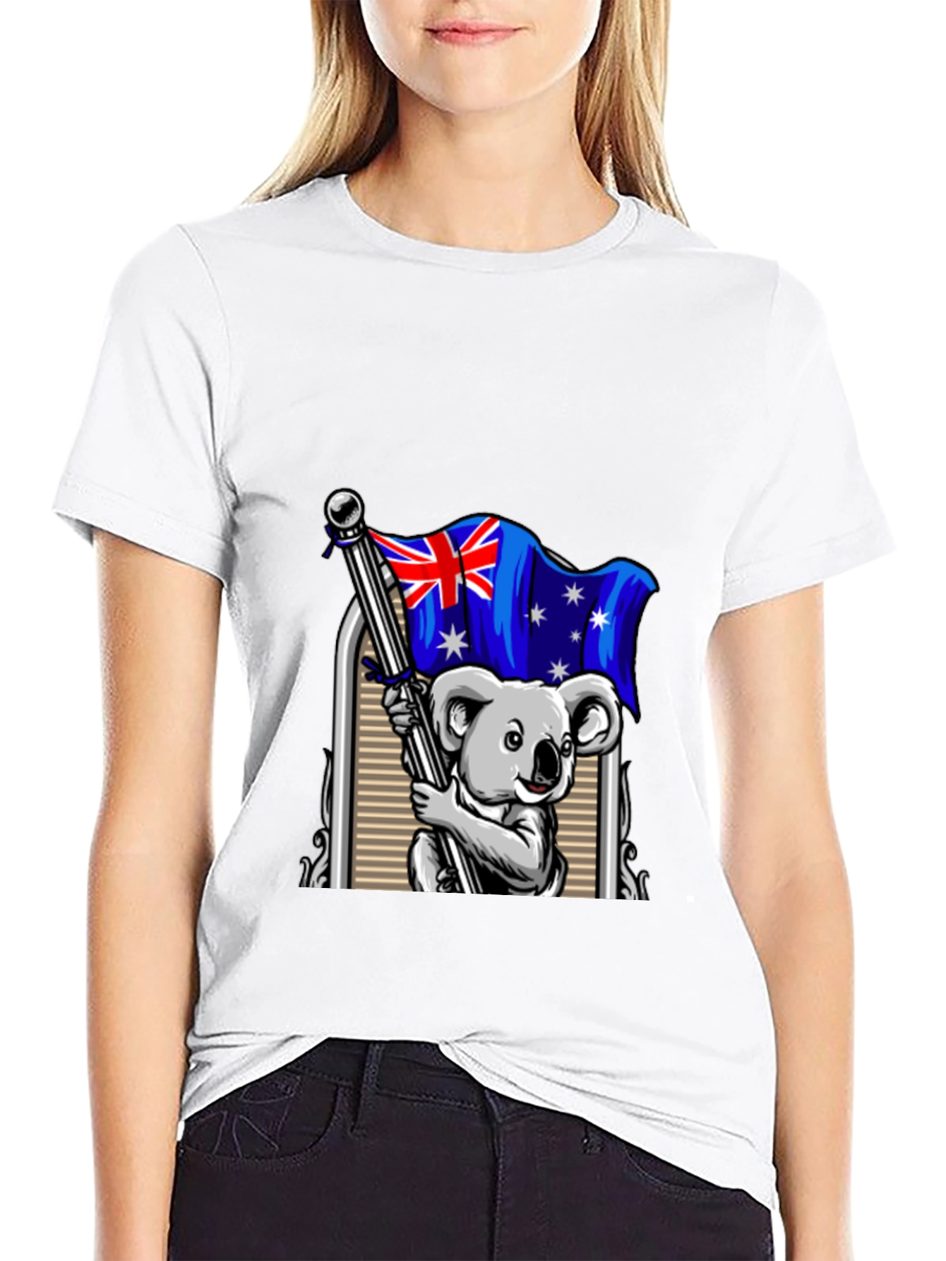 Australian Koala Flag Graphic T-Shirt