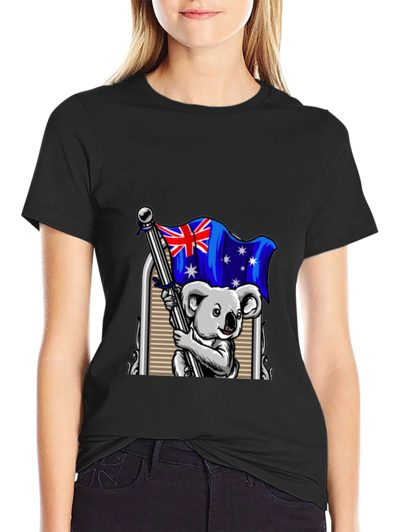 Australian Koala Flag Graphic T-Shirt