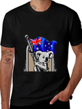 Australian Koala Flag Graphic T-Shirt