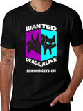 Schrödingers Cat Wanted Dead & Alive Graphic T-Shirt