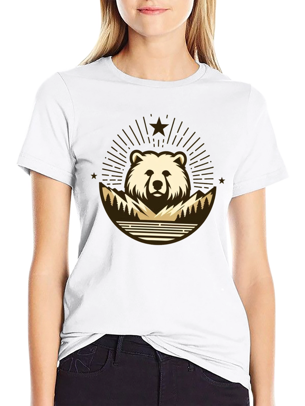 Bear Mountain T-Shirt - Nature Inspired Graphic Tee