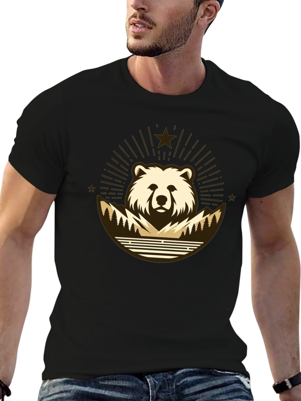 Bear Mountain T-Shirt - Nature Inspired Graphic Tee