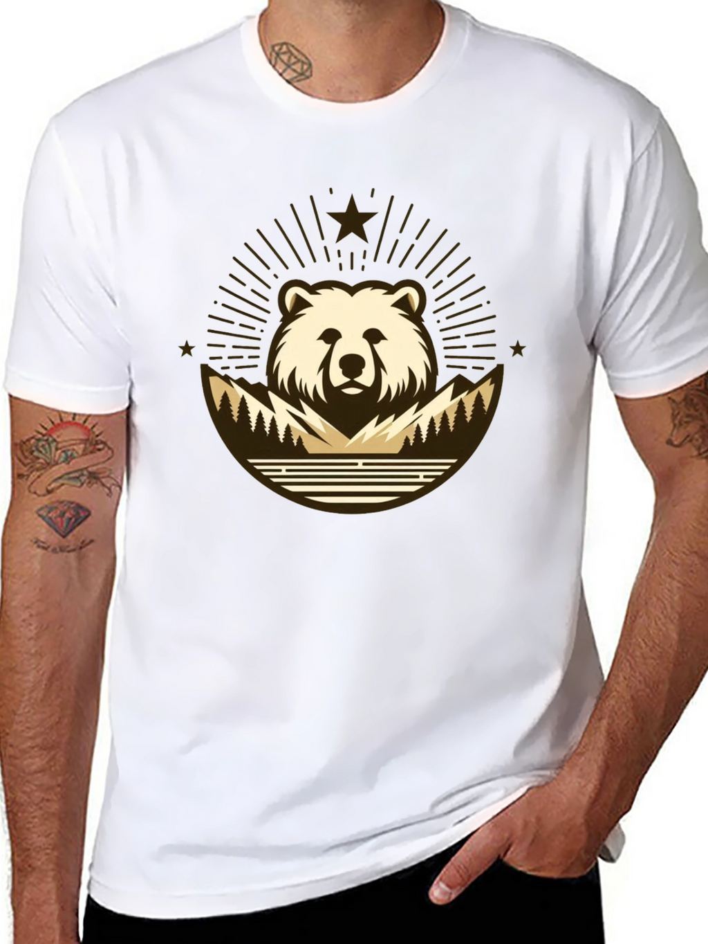 Bear Mountain T-Shirt - Nature Inspired Graphic Tee