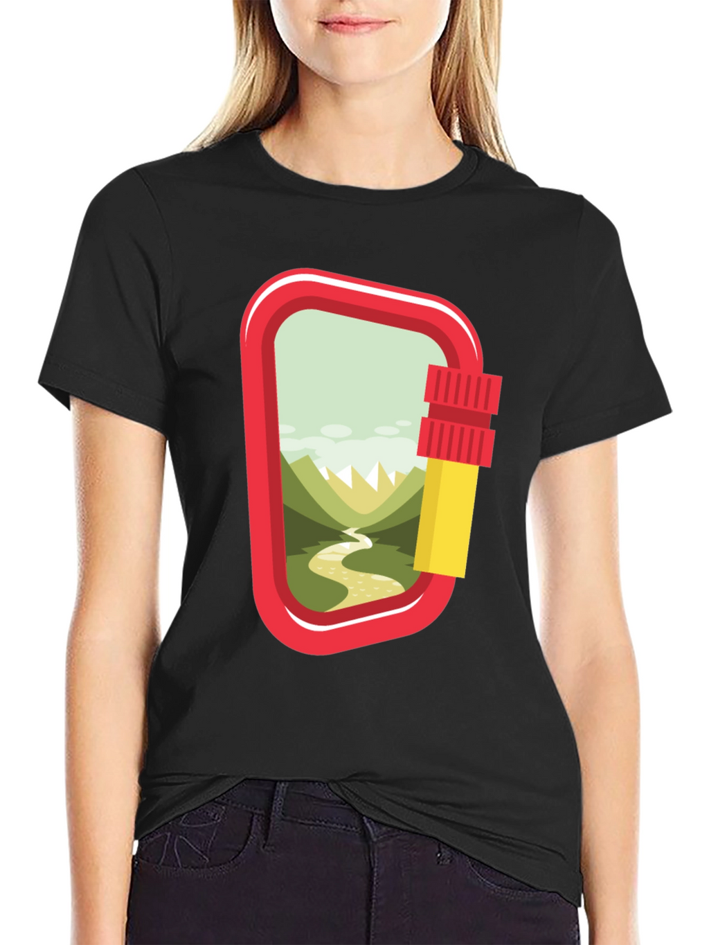 Carabiner Landscape Graphic T-Shirt - Adventure Ready