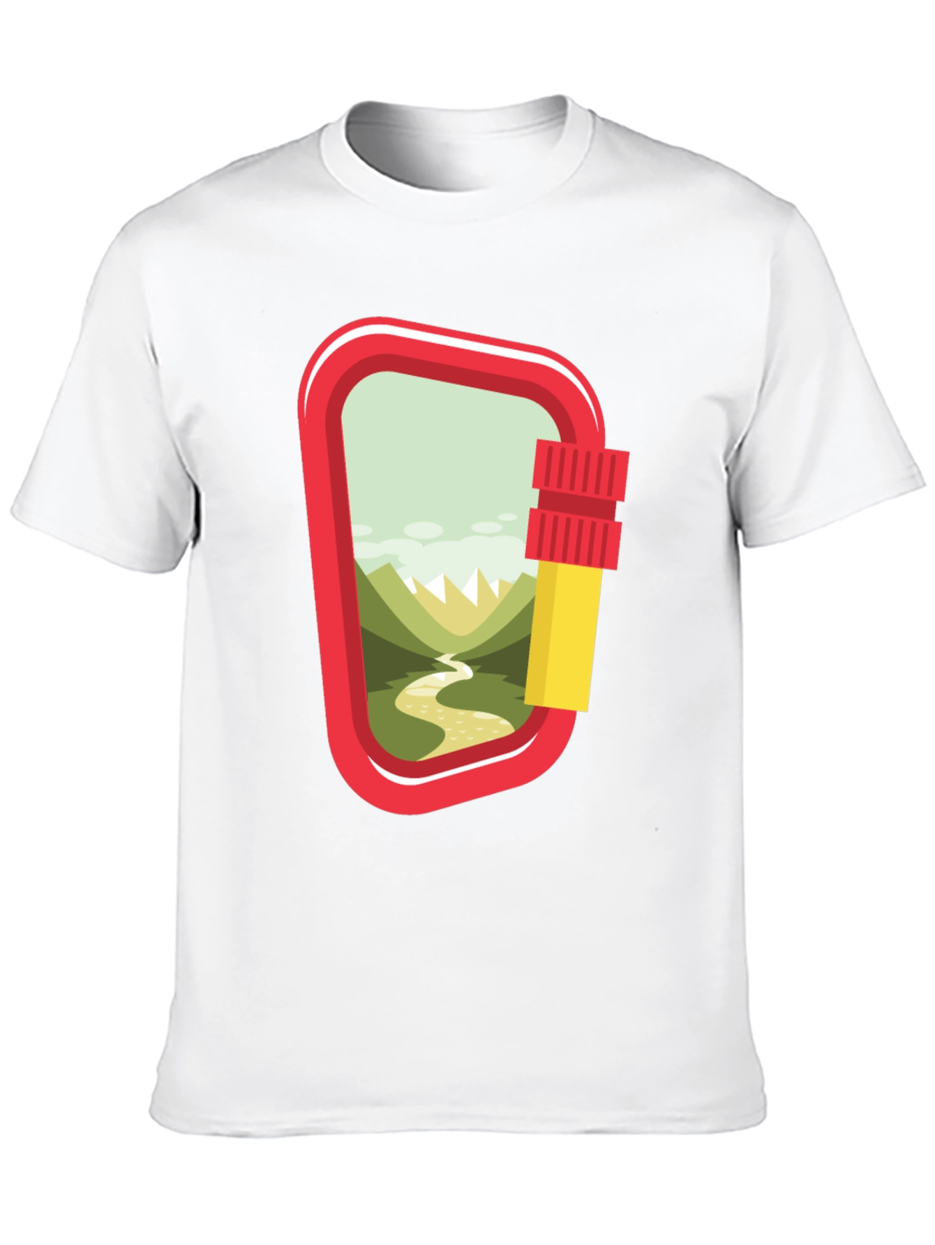 Carabiner Landscape Graphic T-Shirt - Adventure Ready