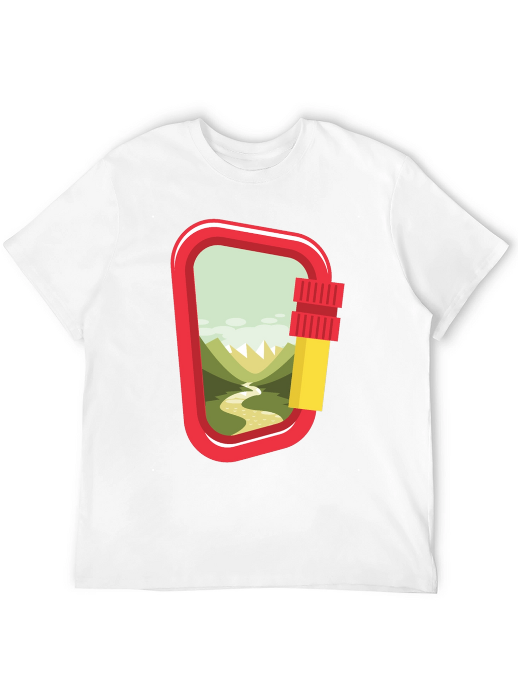 Carabiner Landscape Graphic T-Shirt - Adventure Ready
