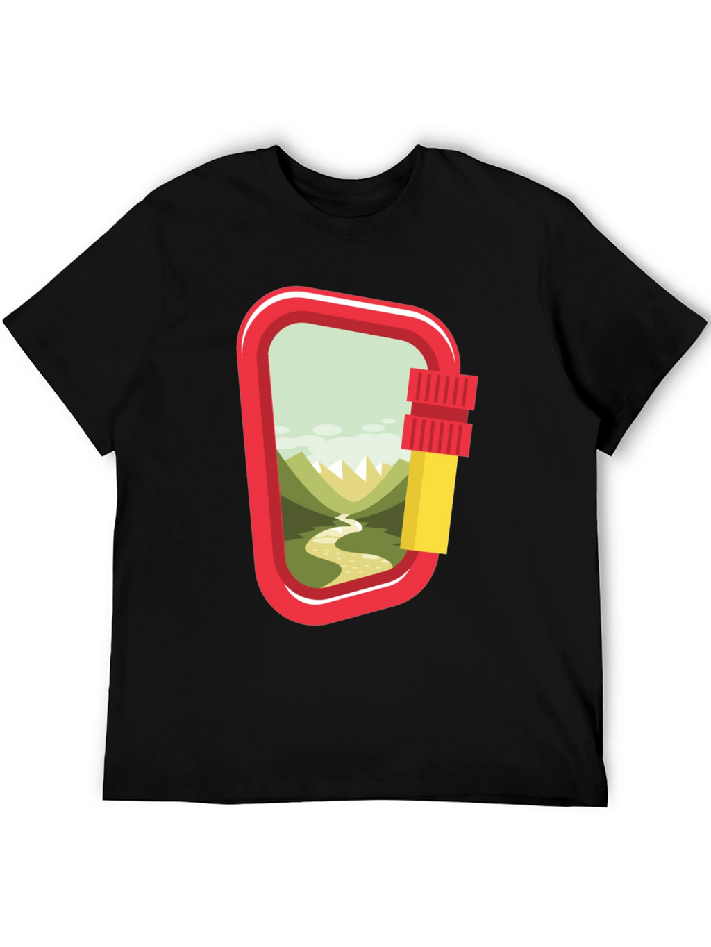 Carabiner Landscape Graphic T-Shirt - Adventure Ready