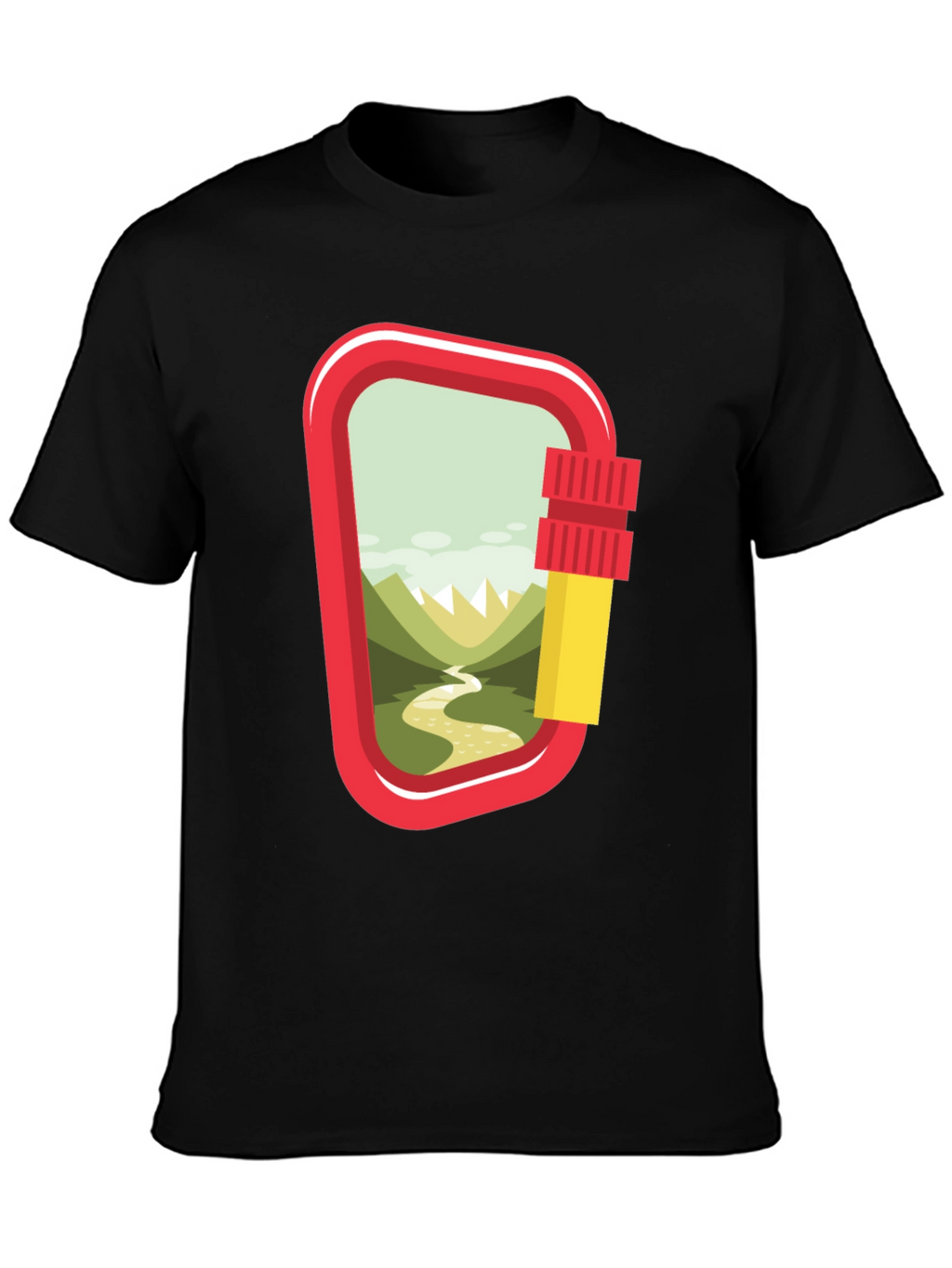 Carabiner Landscape Graphic T-Shirt - Adventure Ready